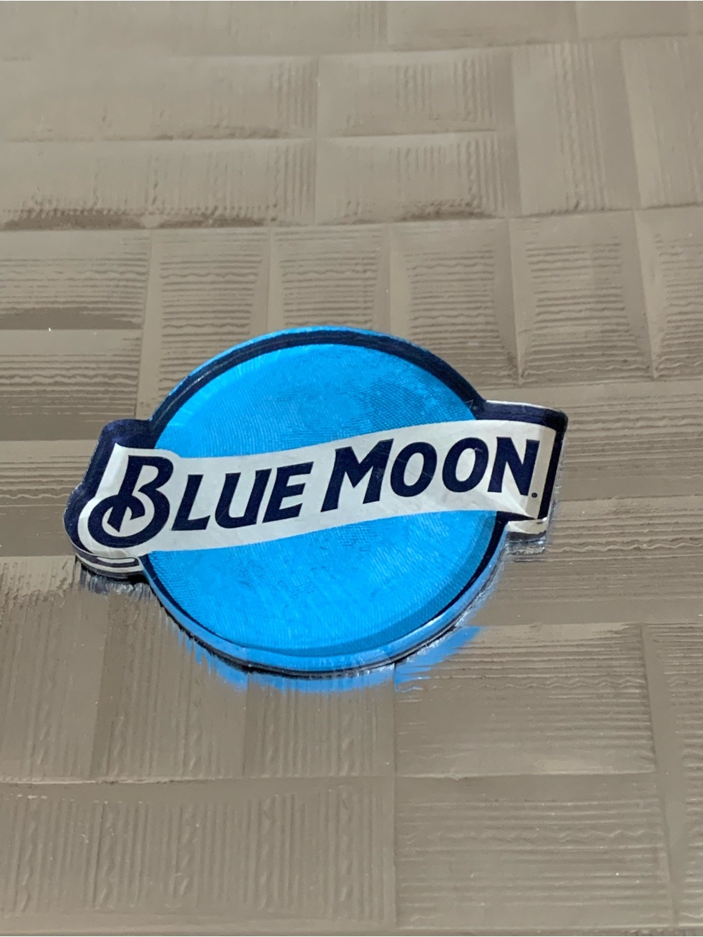Blue Moon Brewing Co Round Fridge Locker  Magnet Beer NOS